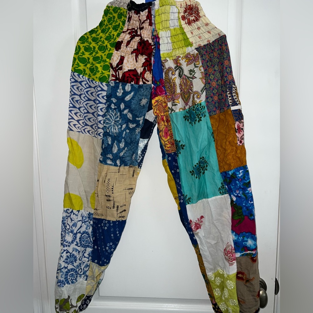 Festival Inspired Patchwork Genie Pants  One Size Fits Most
